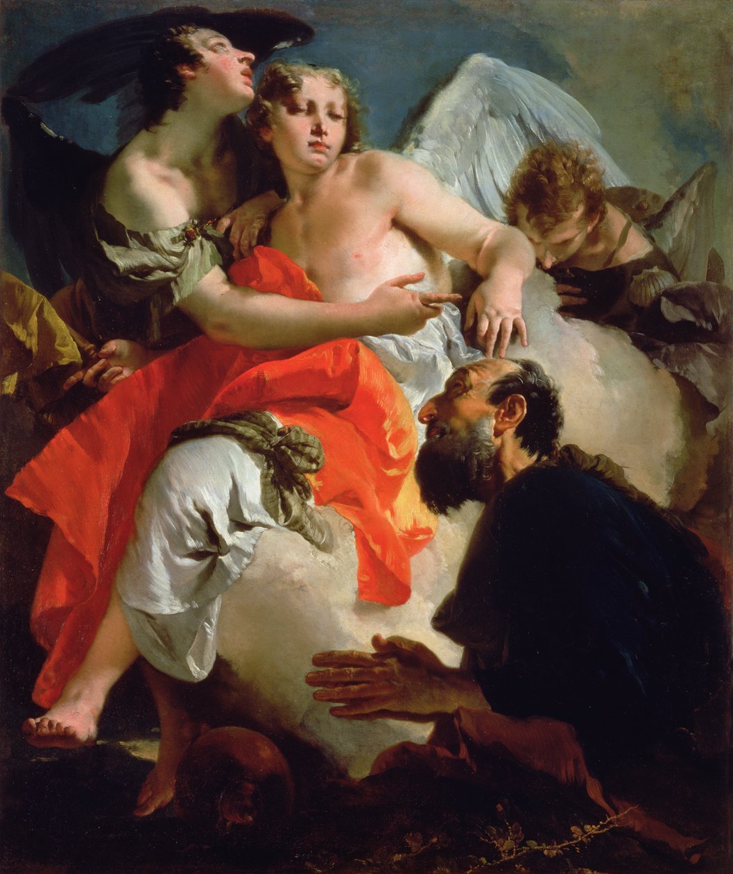 İbrahim ve Üç Melek by Giovanni Battista Tiepolo