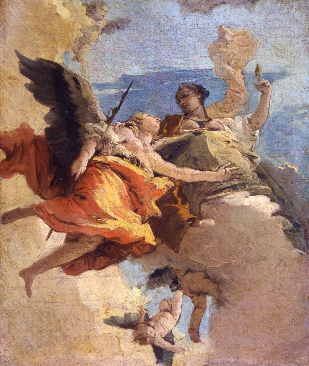 Erdem ve Asalet Alegorisi by Giovanni Battista Tiepolo
