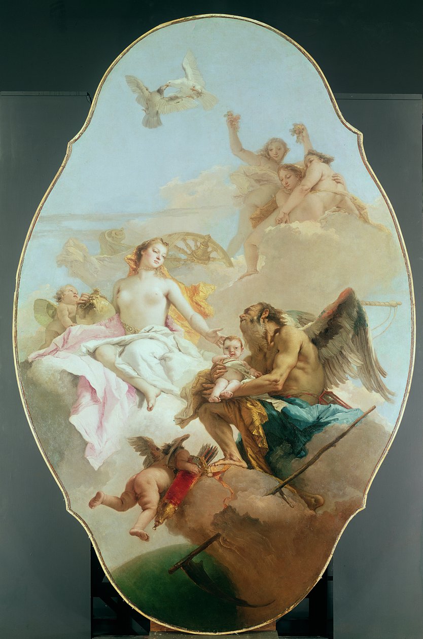 Venüs ve Zaman ile Bir Alegori, c.1754-58 by Giovanni Battista Tiepolo