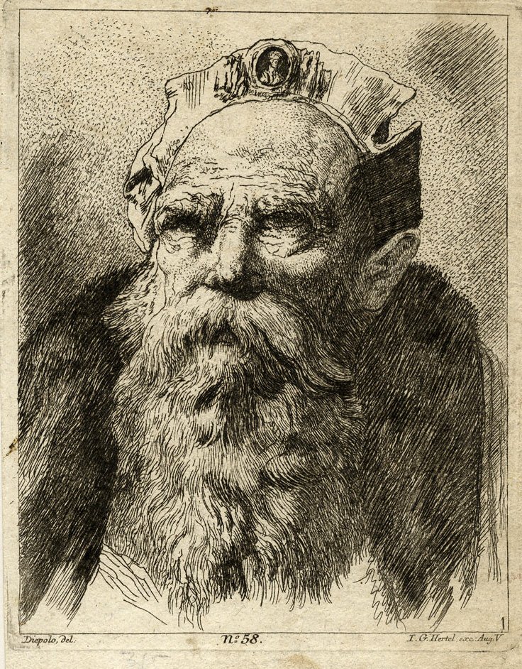 Yaşlı bir adamın portresi by Giovanni Battista Tiepolo