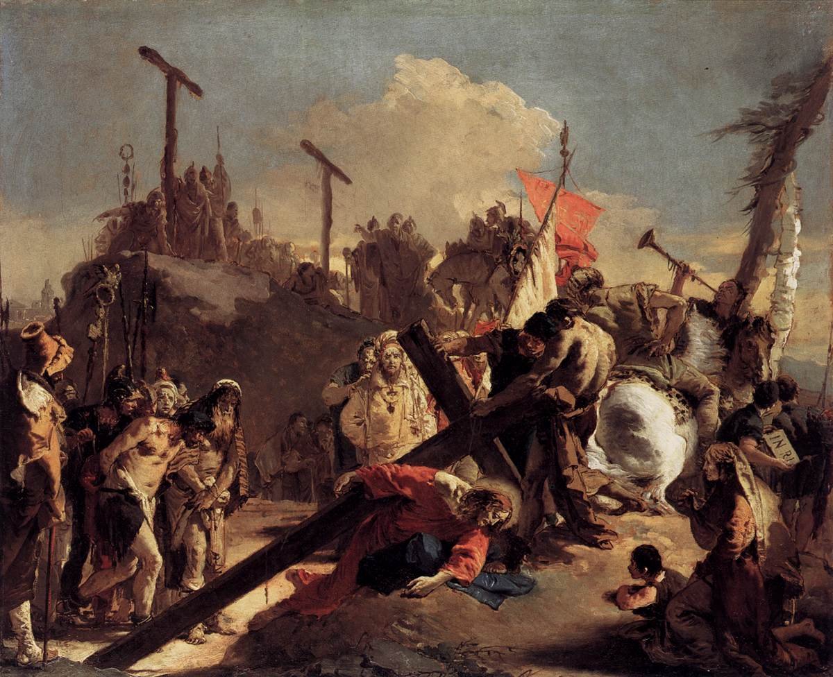 Haç taşımak by Giovanni Battista Tiepolo