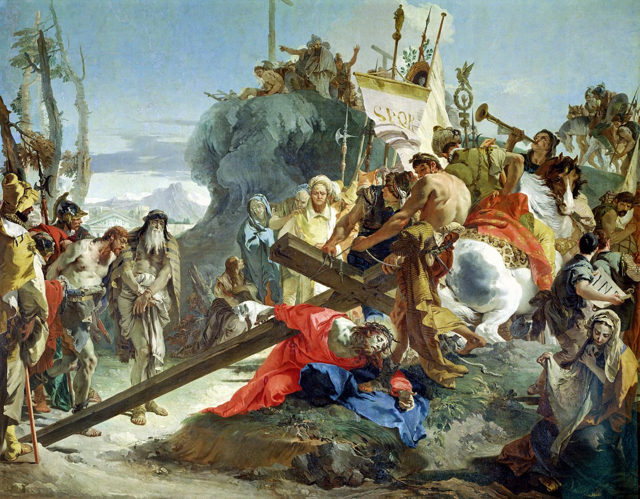 Calvary Yolunda İsa, 1749 by Giovanni Battista Tiepolo