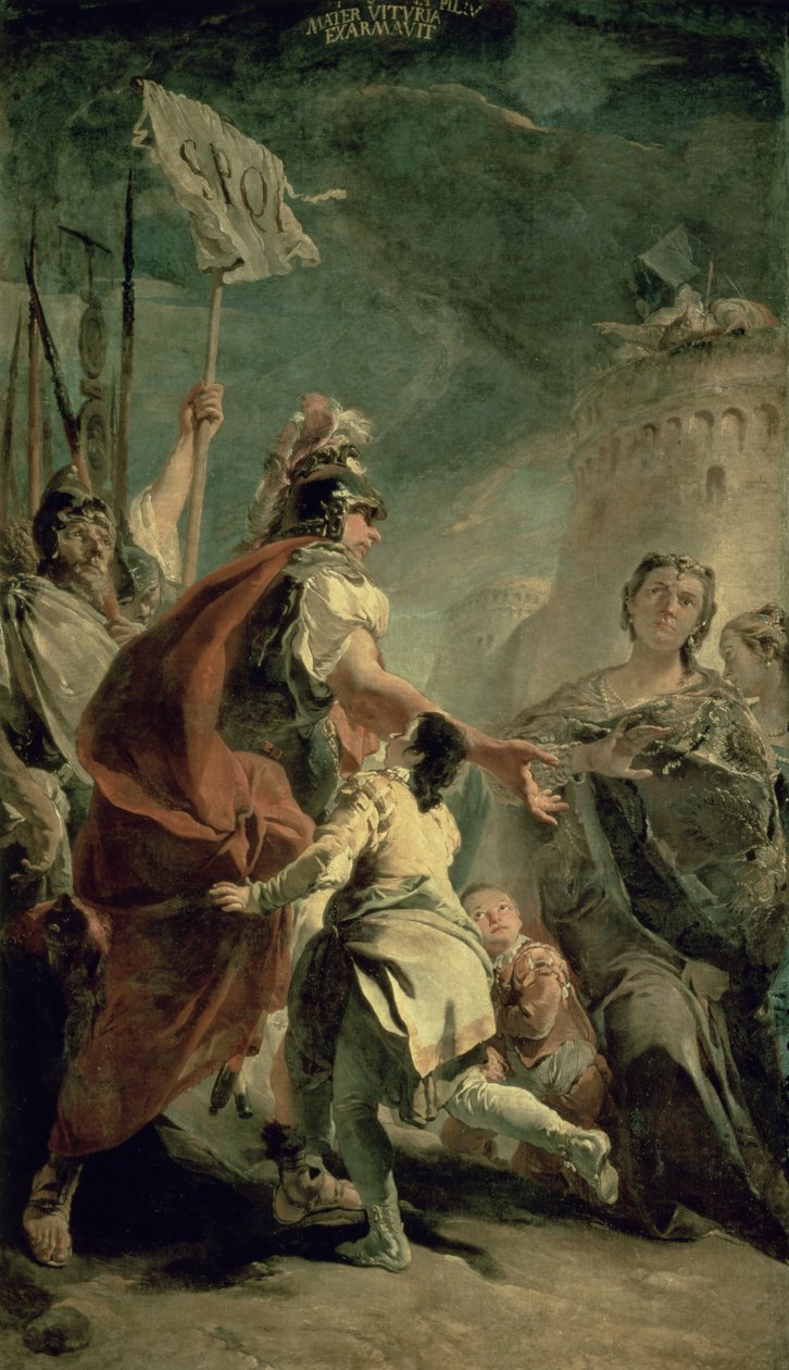 Coriolanus, Roma Çevresinde, c.1725 by Giovanni Battista Tiepolo