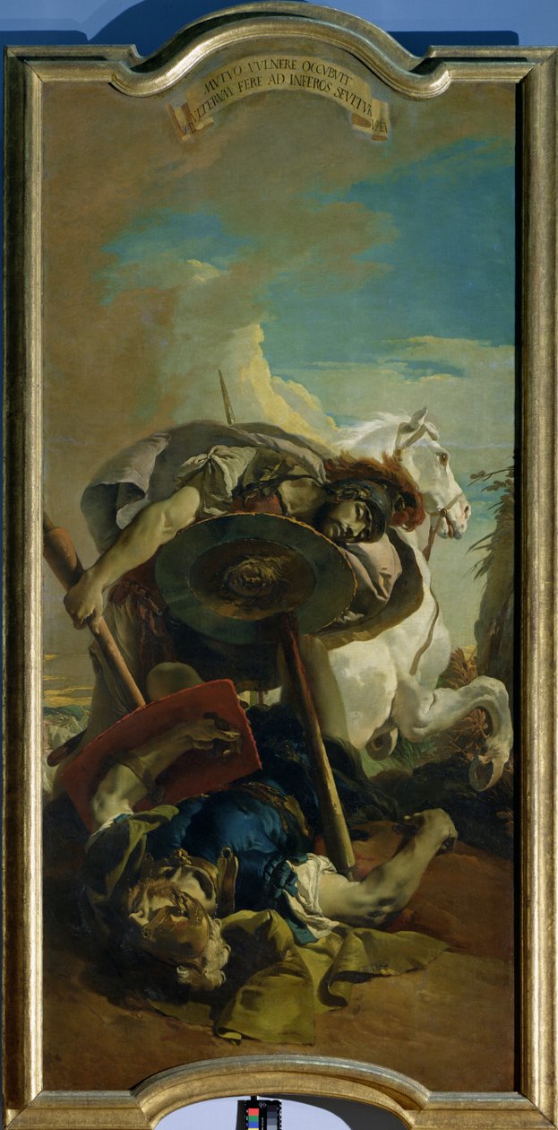 Death of the Consul Lucius Junius Brutus in a duel with Aruns by Giovanni Battista Tiepolo