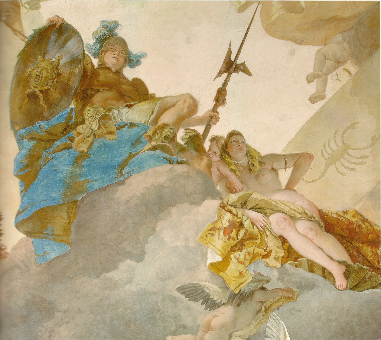 Deckenfresko im Treppenhaus der Würzburger Residenz, Detail by Giovanni Battista Tiepolo