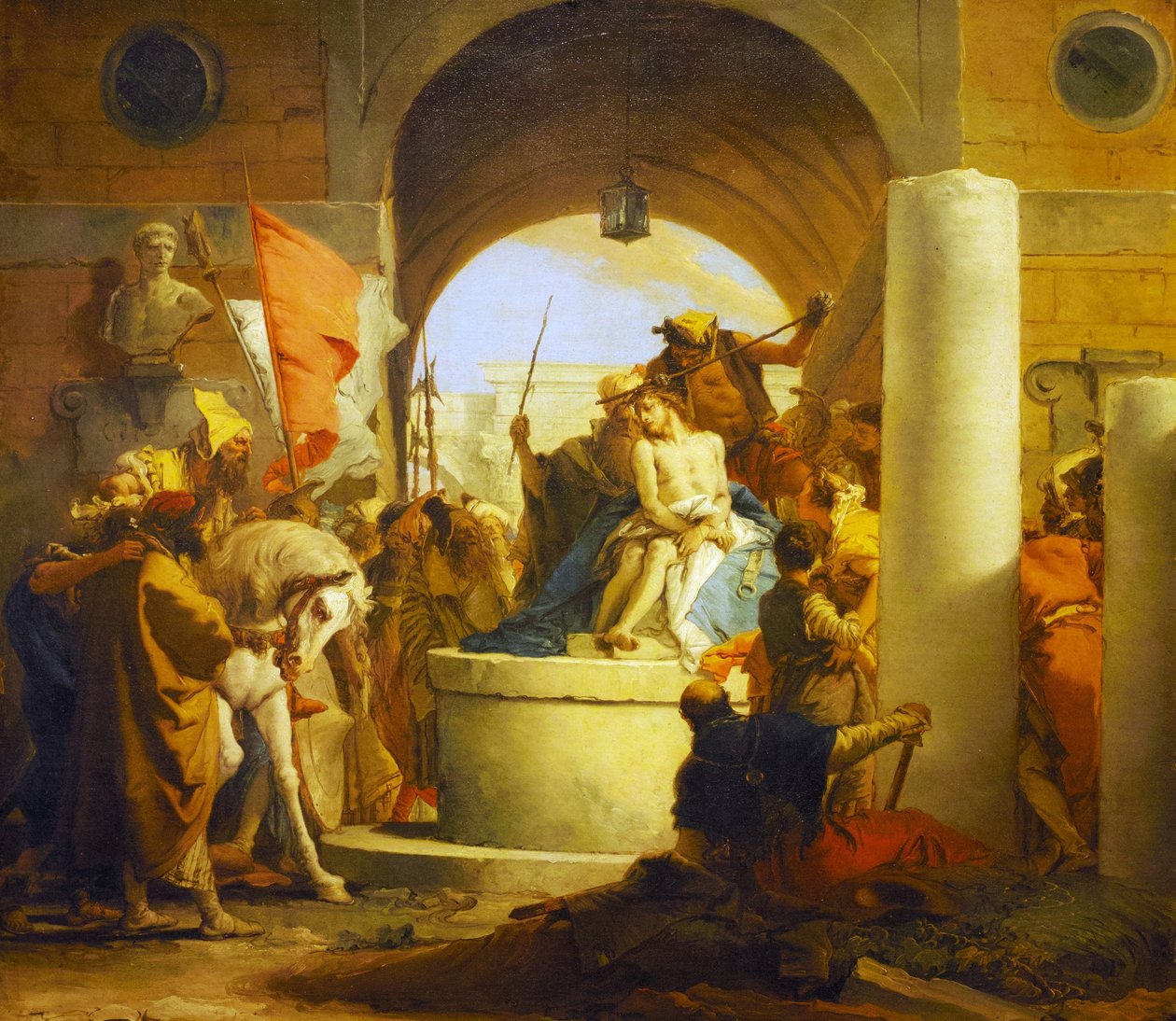 İsa dikenlerle taçlandı by Giovanni Battista Tiepolo
