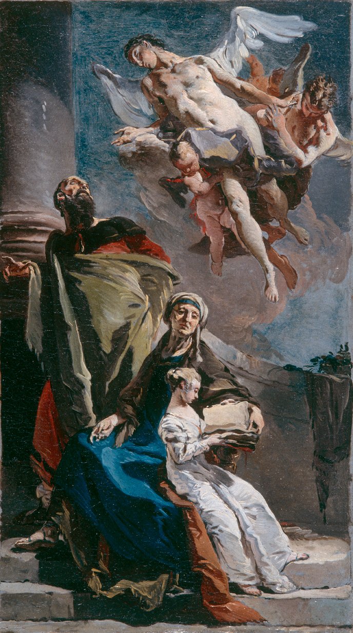 Bakire eğitimi by Giovanni Battista Tiepolo