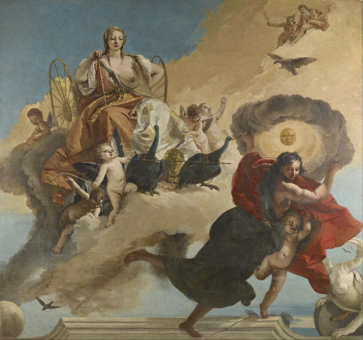 Juno ve Luna by Giovanni Battista Tiepolo