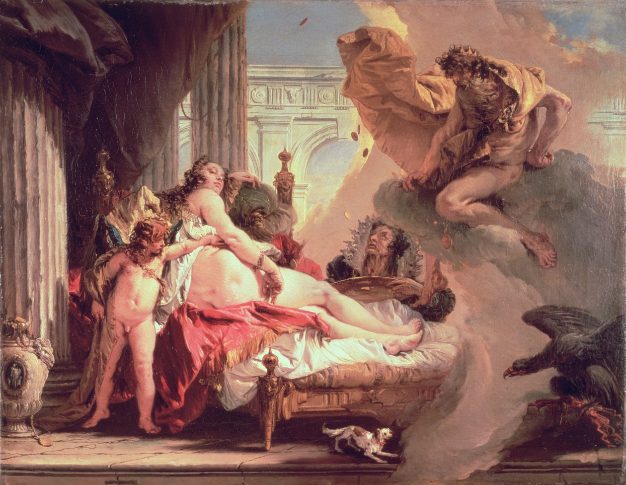 Jüpiter ve Danae, 1733-35 by Giovanni Battista Tiepolo