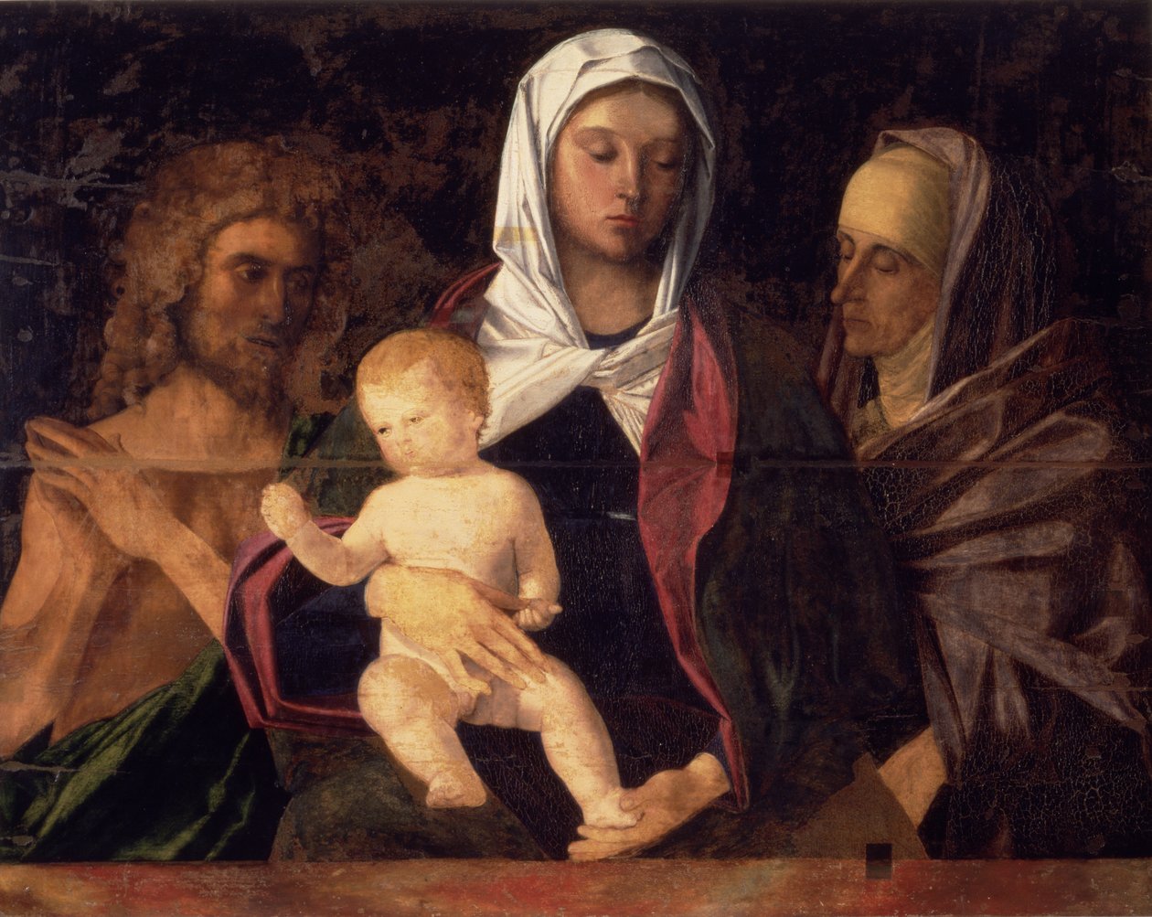 Vaftizci Yahya ve Aziz Anne ile Madonna ve Çocuk (panel) by Giovanni Bellini