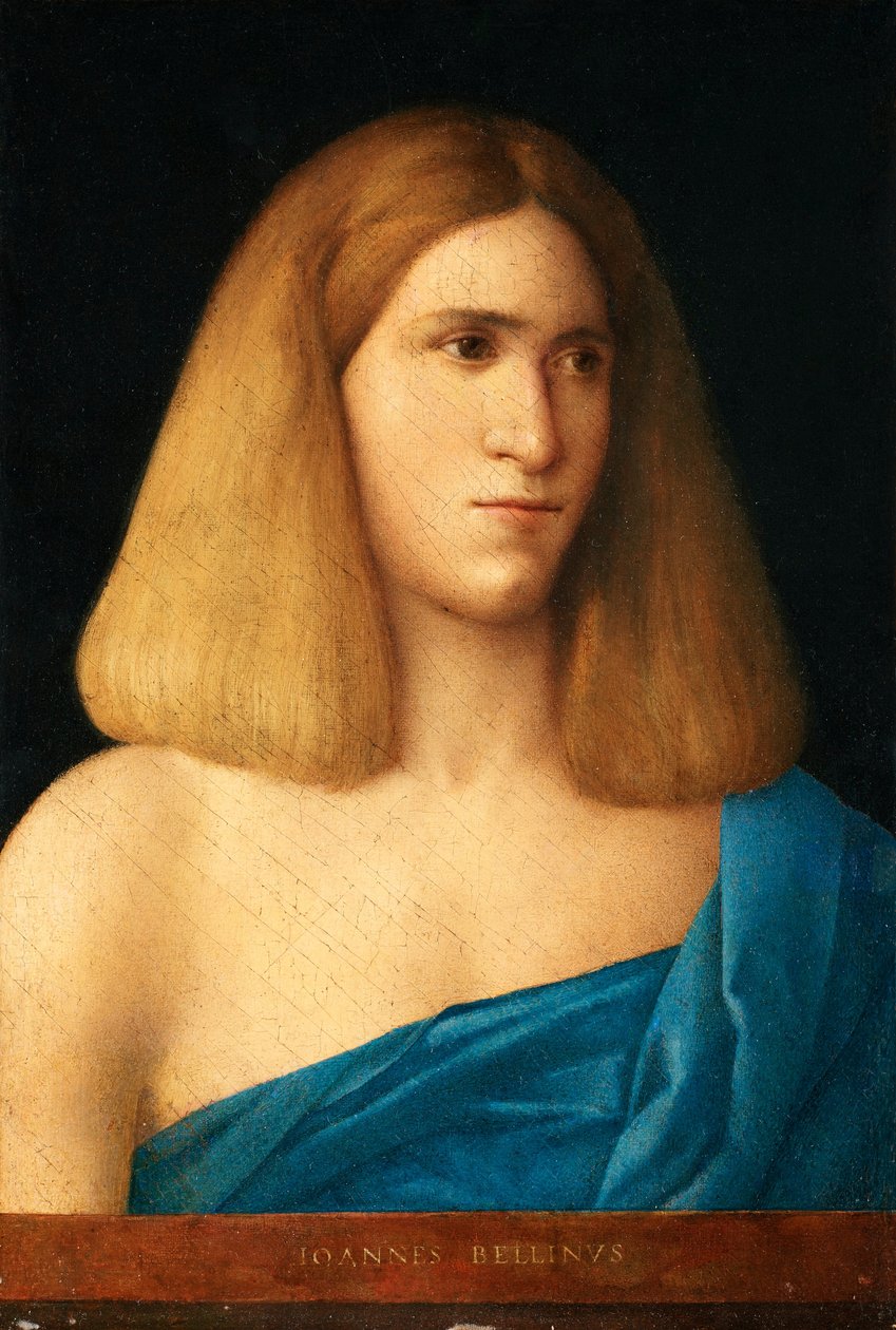 genç bir adam portresi by Giovanni Bellini