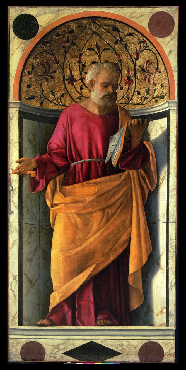 Aziz Peter (tuval üzerine tempera) by Giovanni Bellini