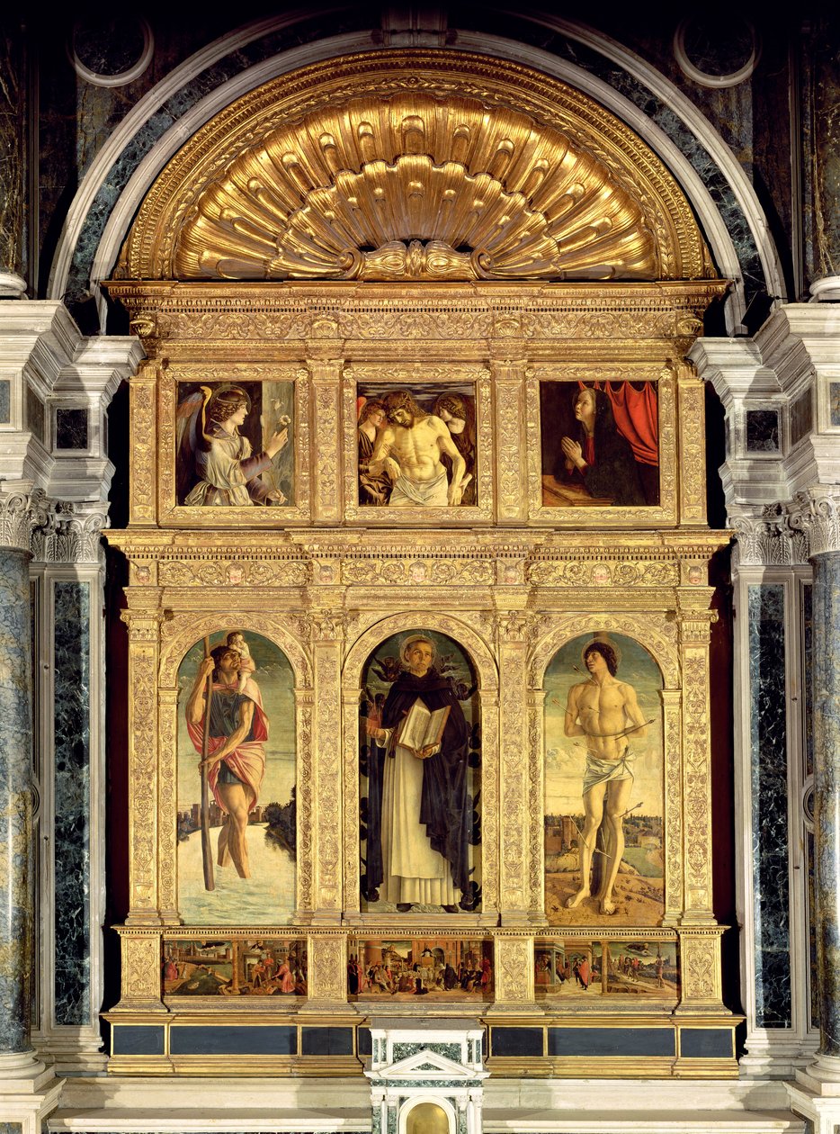 Vincent Ferrer Altarpiece, c.1465 (poliptik) by Giovanni Bellini