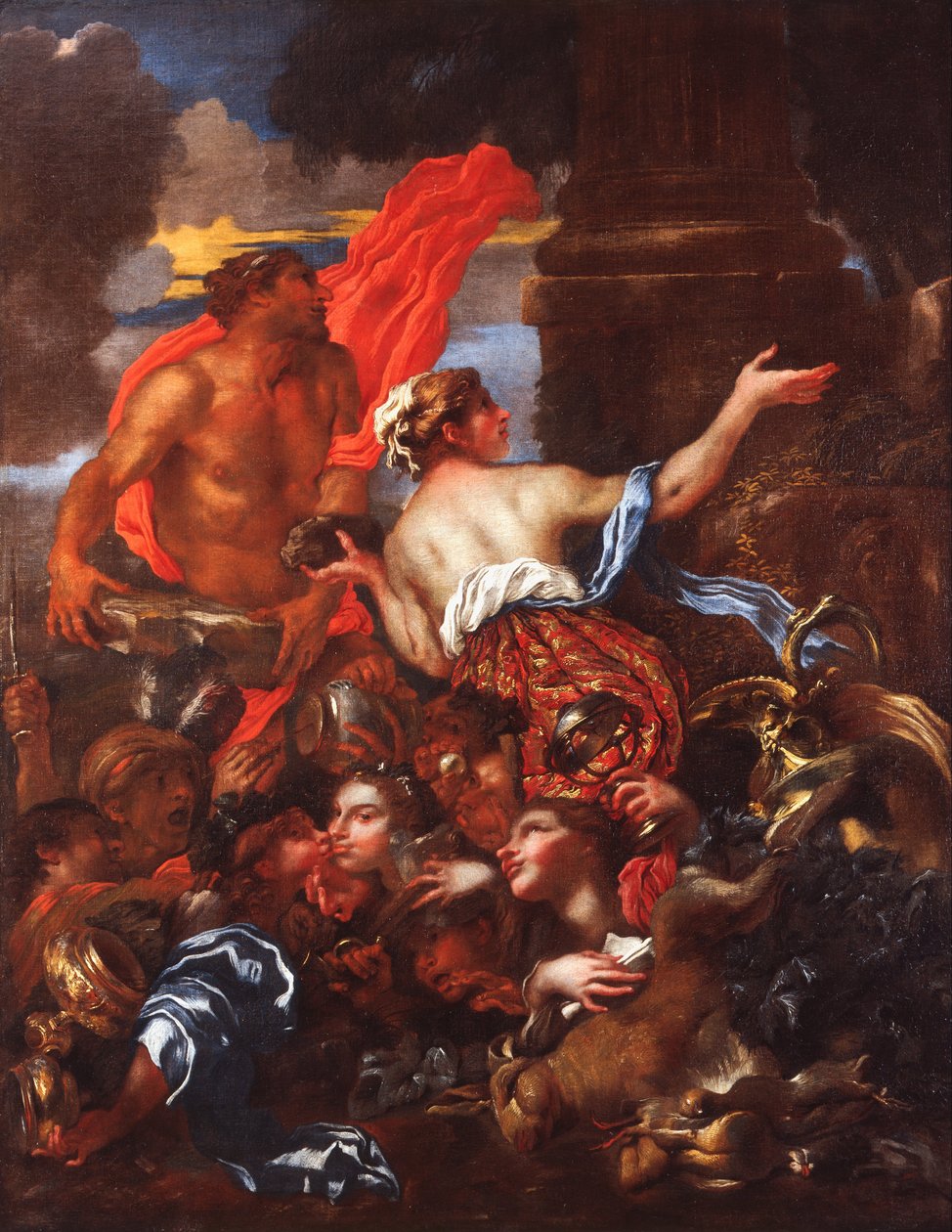 Deucalion ve Pyrrha by Giovanni Benedetto Castiglione