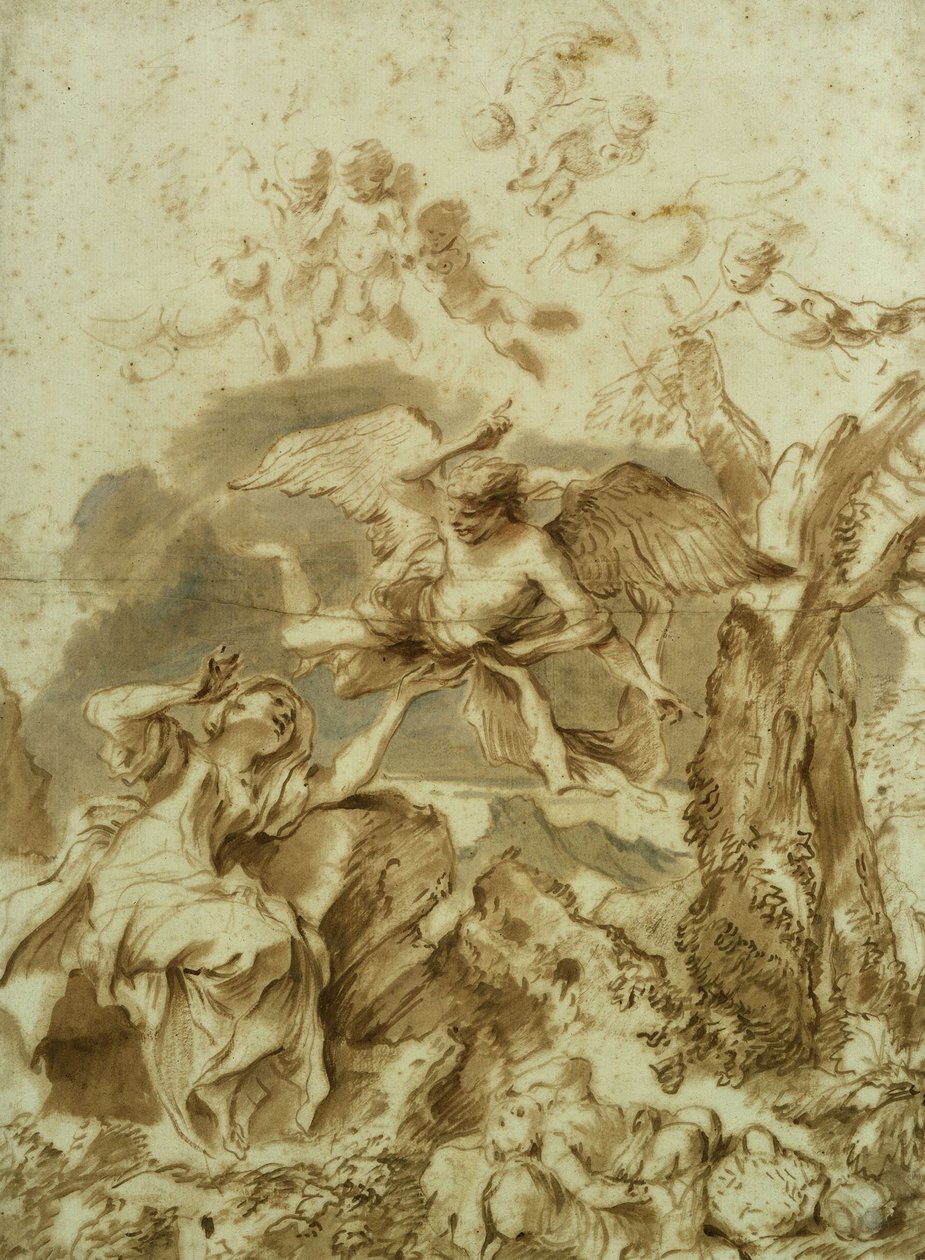 Çölde Hacer ve İsmail by Giovanni Benedetto Castiglione