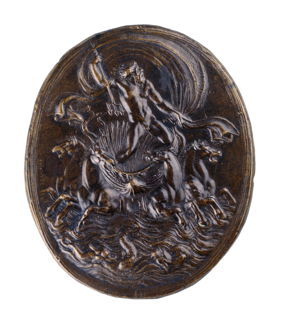 Bu Arabadaki Neptün (Hangi I) c.1530-1540 (bronz) by Giovanni Bernardi