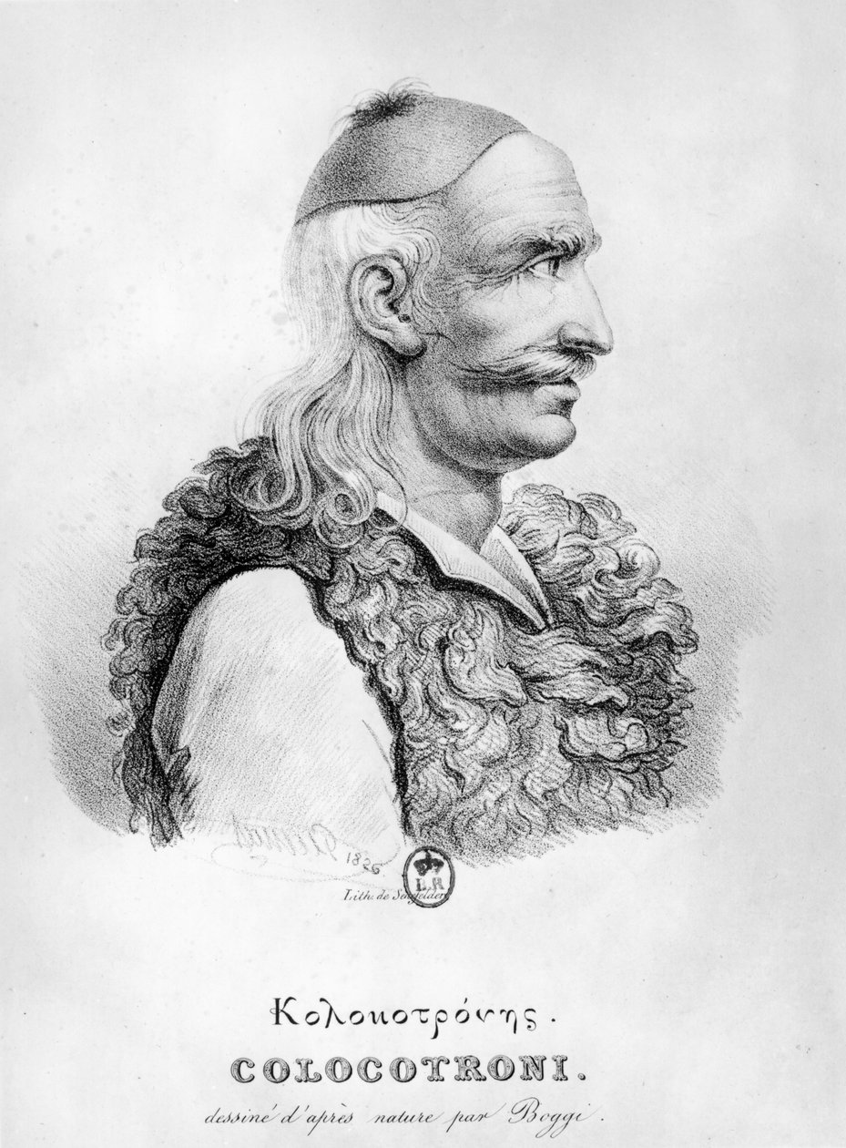 Theodore Kolokotronis (1770-1843), Alois Senefelder (1771-1834) 1826 tarafından oyulmuş by Giovanni Boggi