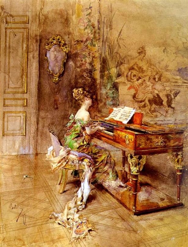The PianistnDeutsch: Die PainistinnPolski: Pianistkan by Giovanni Boldini
