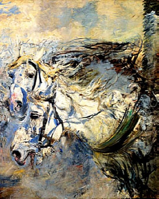 İki Beyaz AtnAlmanca: Zwei beyaz atlarPolski: Dwa biae konien by Giovanni Boldini