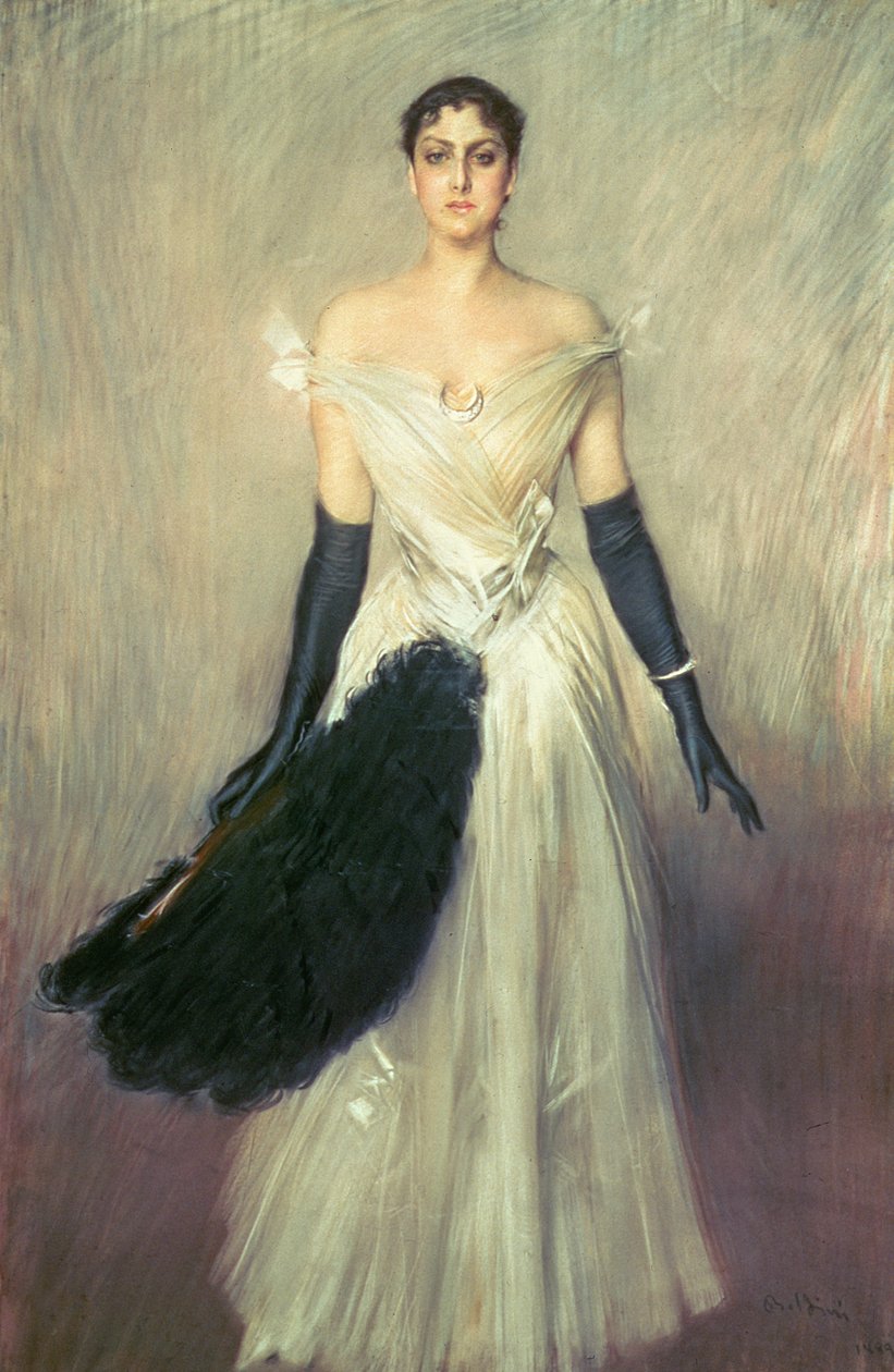 Bir Hanımefendinin Portresi, 1889 (pastel) by Giovanni Boldini