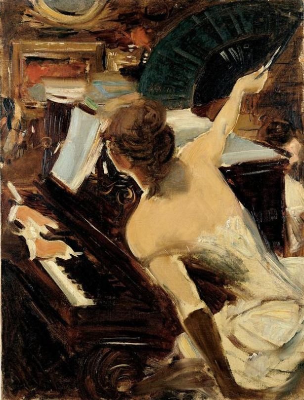 Mondona Şarkıcısı by Giovanni Boldini