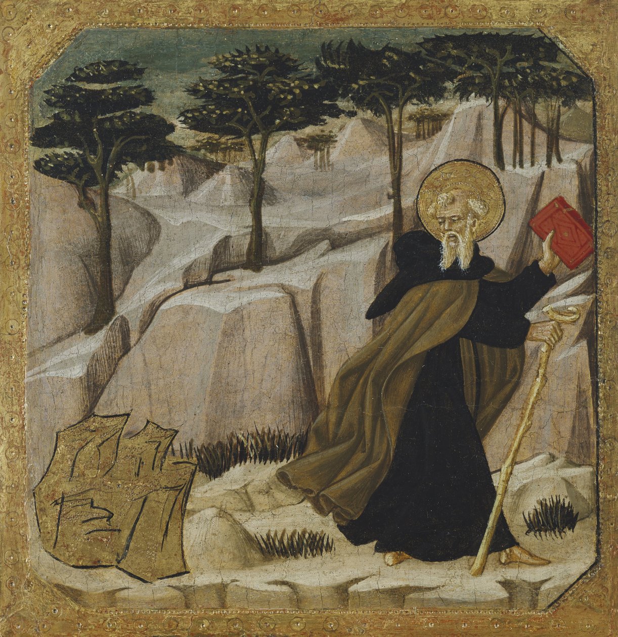 Altın tarafından Cazip Aziz Anthony Abbot by Giovanni Di Ser Giovanni Guidi