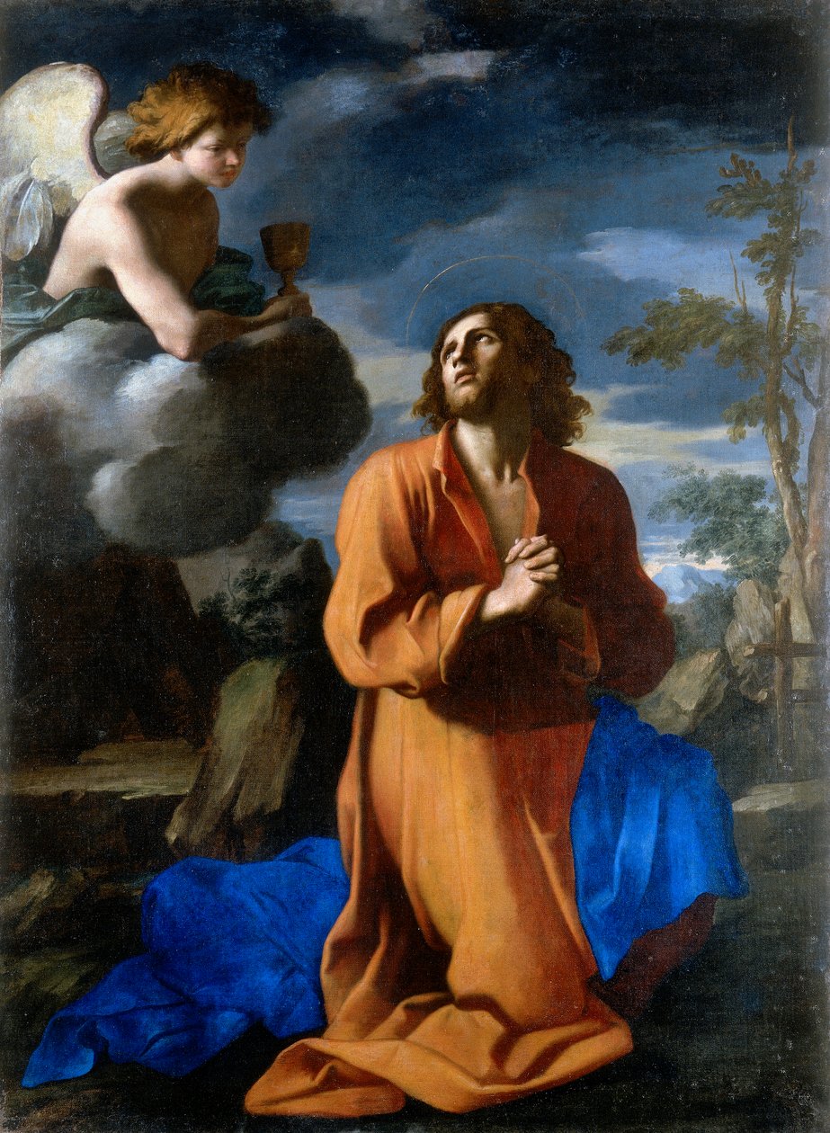 Zeytin bahçesinde İsa. Giovanni Domenico Cerrini