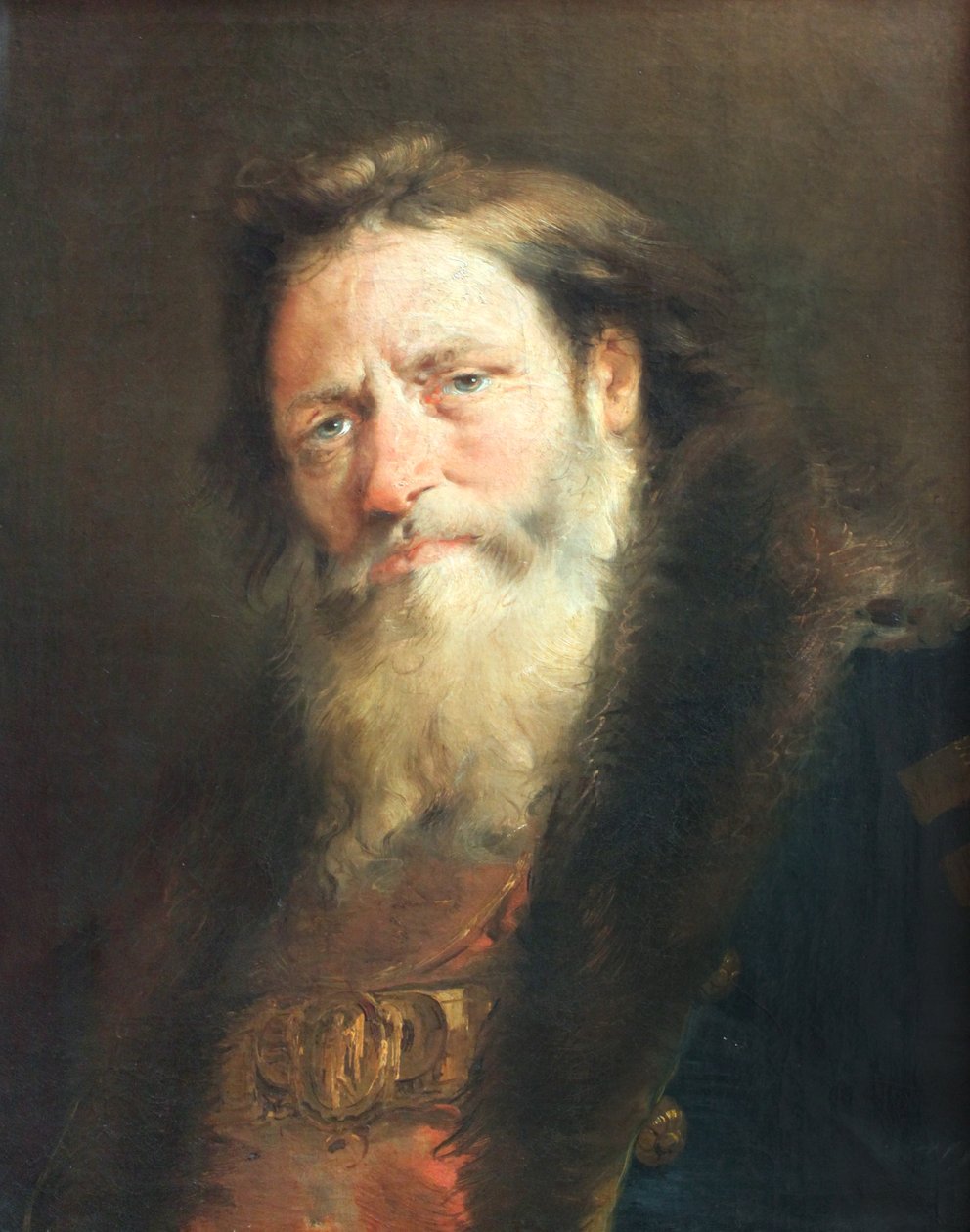 Yaşlı Bir Adamın Başı by Giovanni Domenico Tiepolo