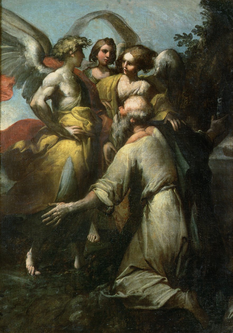 İbrahim ve Üç Melek by Giovanni Donducci