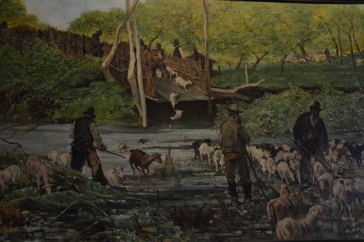 Koyunların Zıplaması by Giovanni Fattori
