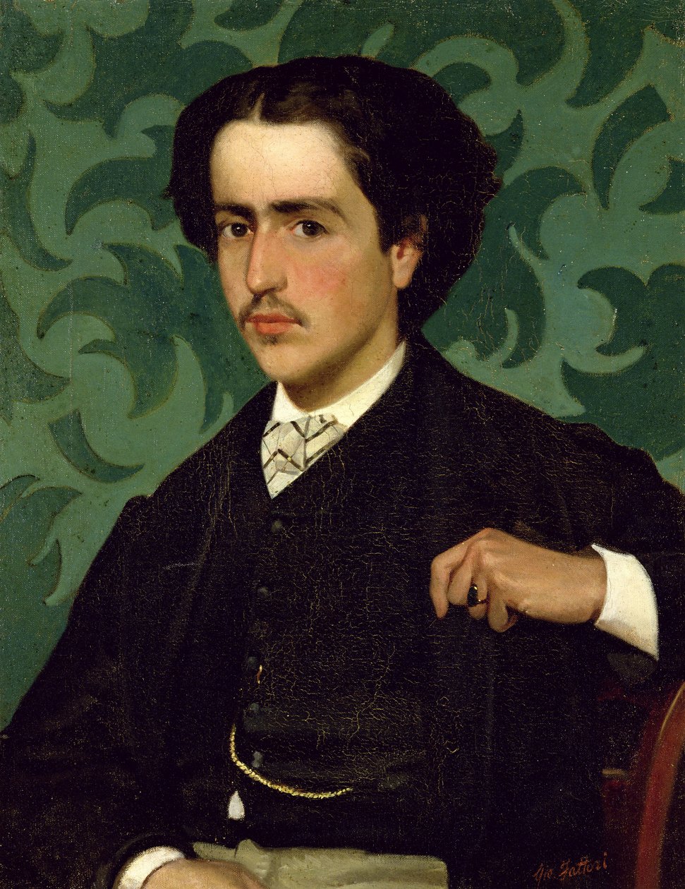 Genç Bir Adamın Portresi by Giovanni Fattori