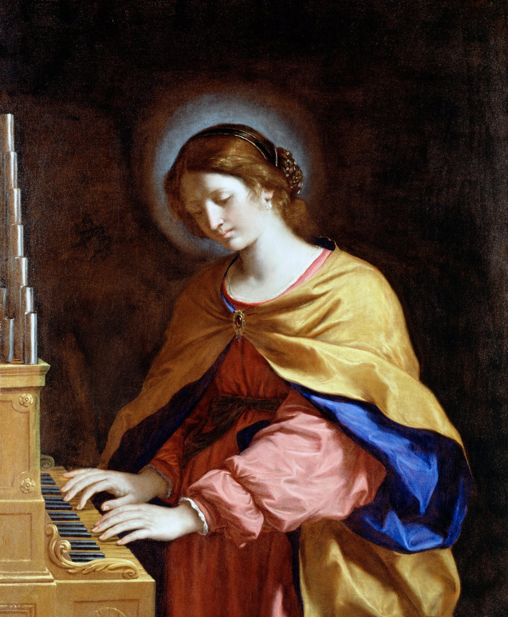 NS. Cecilia by Giovanni Francesco Barbieri