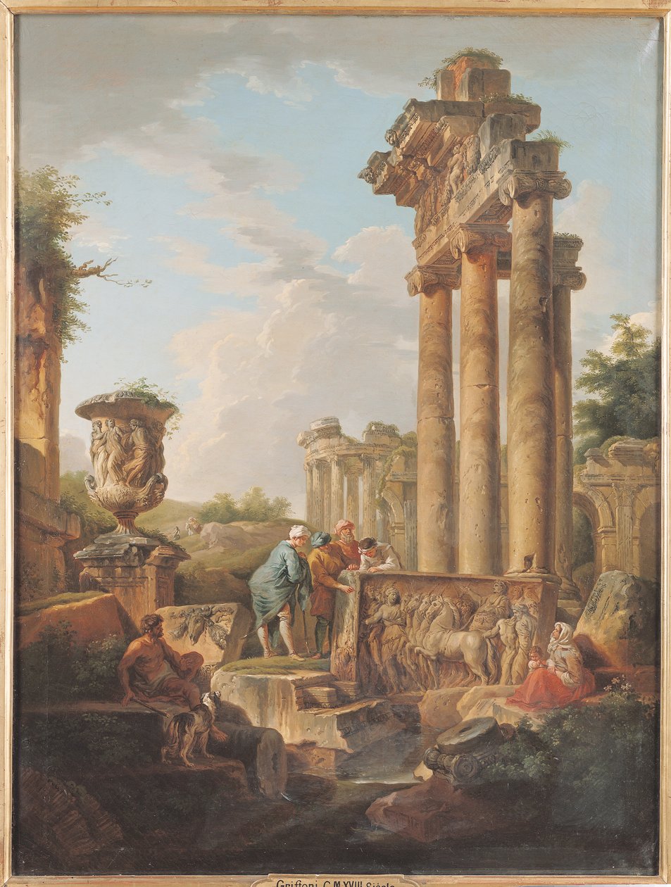 Bir Tapınağın Kalıntıları by Giovanni Maria Griffoni