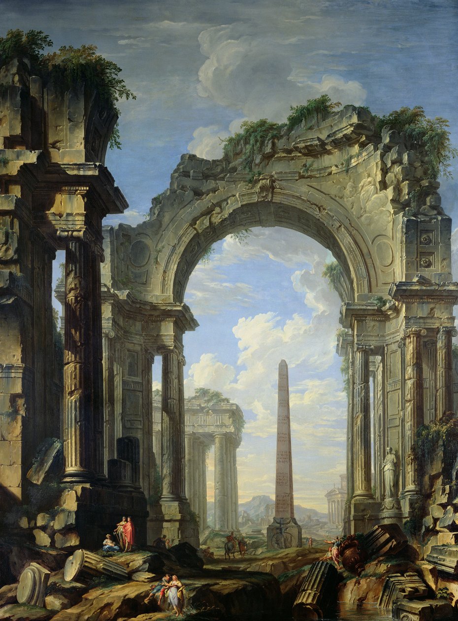 Harabelerle Peyzaj by Giovanni Niccolo Servandoni