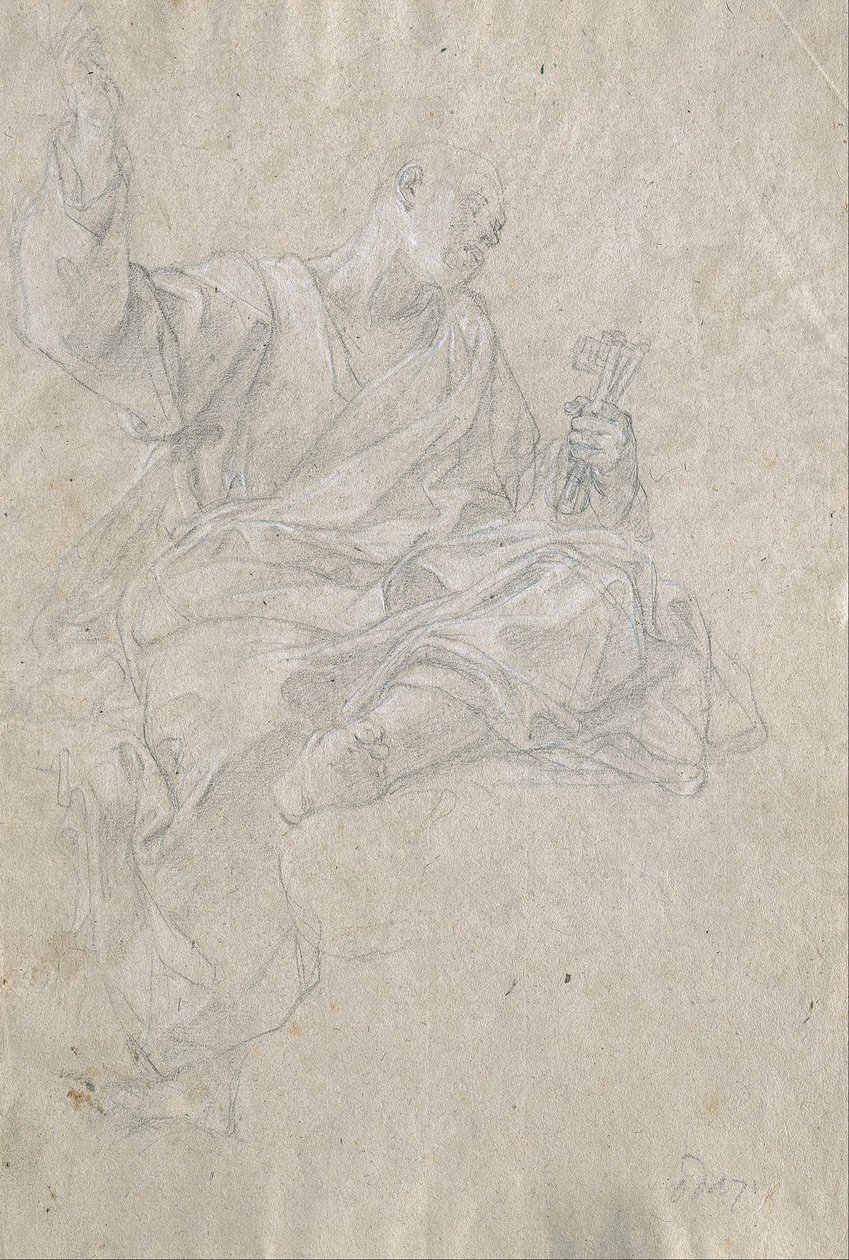 Havari Petrus için Çalışma by Giovanni Odazzi