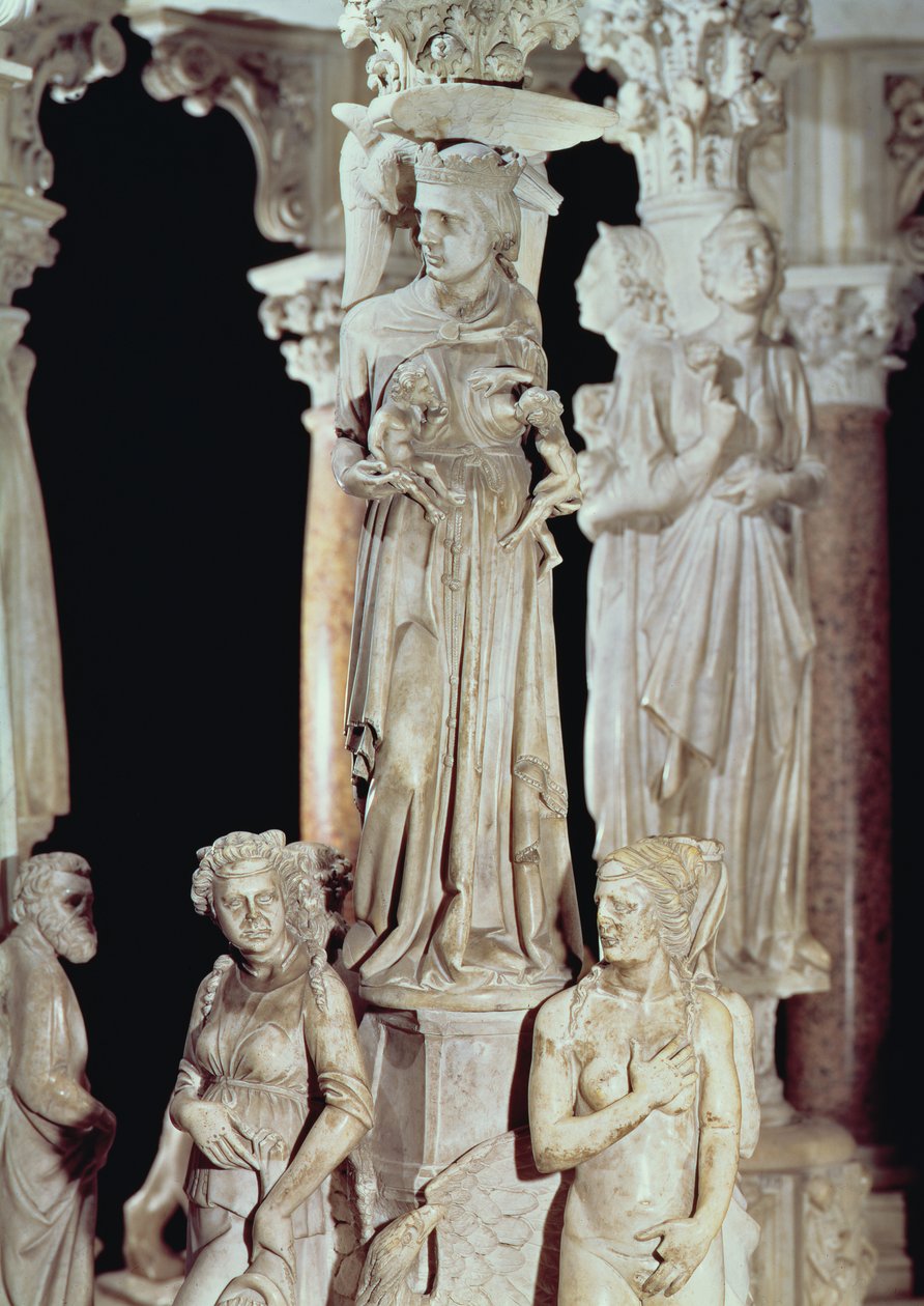 Minber, detay (mermer) (detay için bkz. 124320) by Giovanni Pisano