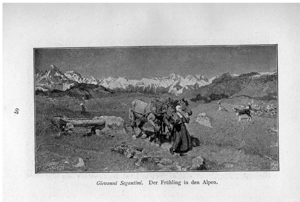 Alplerde Bahar by Giovanni Segantini
