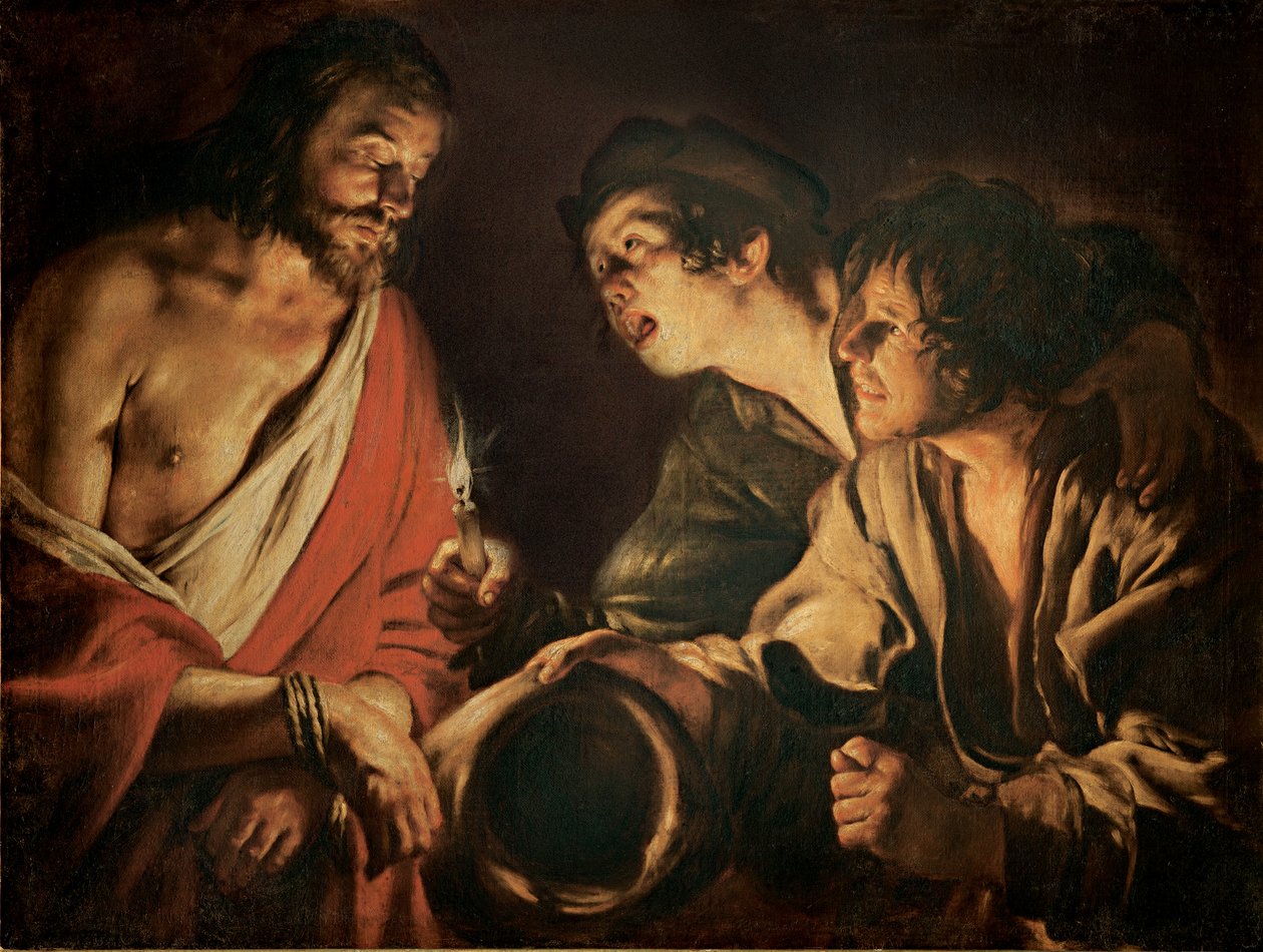 İsa alay etti by Giovanni Serodine