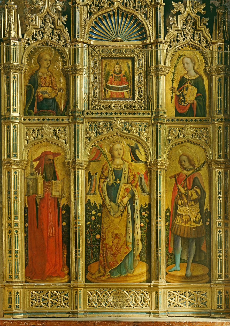 Aziz Sabina sunağı, 1443 by Giovanni and Antonio da Murano