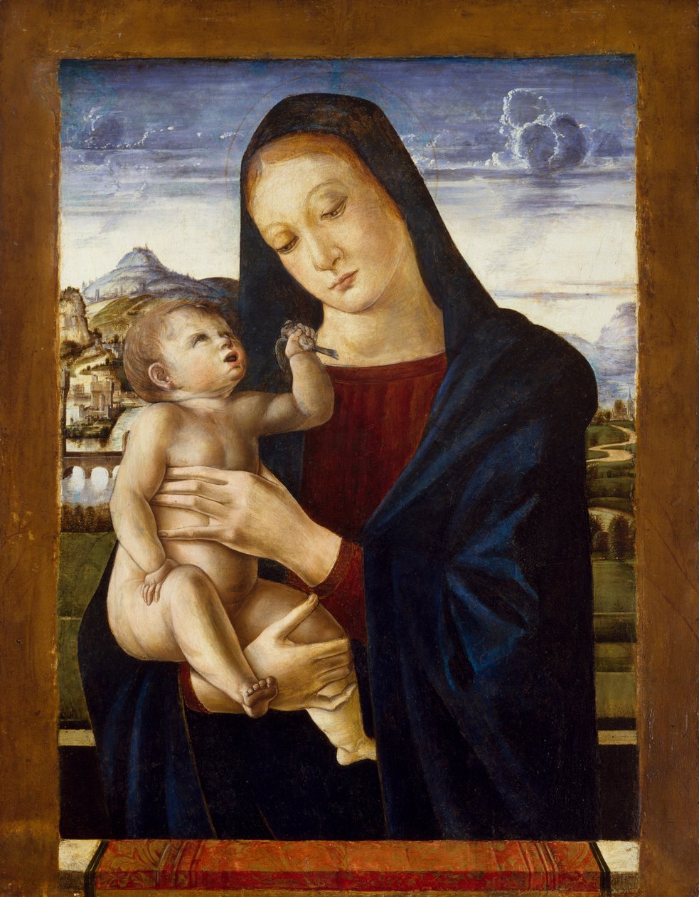 Bakire ve Çocuk, c.1460-70 (ahşap üzerine tempera) by Giovanni Bellini