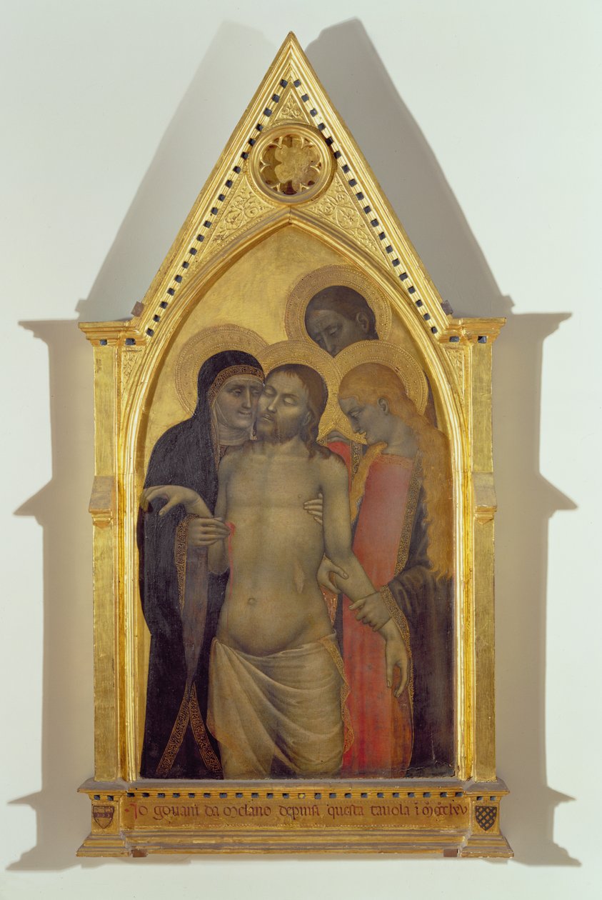 Pieta, 1365 (panelde tempera) by Giovanni da Milano