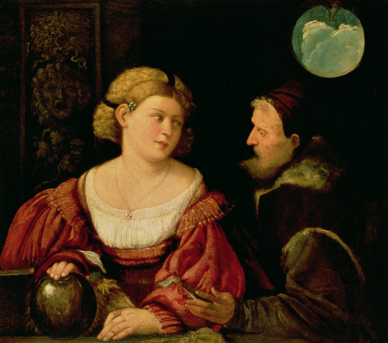 Baştan Çıkarma (Gençlik ve Yaş Alegorisi) c.1515 by Giovanni de Busi Cariani