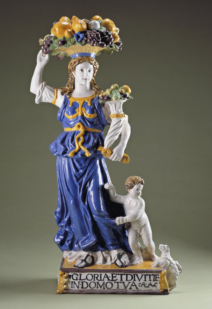 Dovizia (sırlı pişmiş toprak) by Giovanni della Robbia
