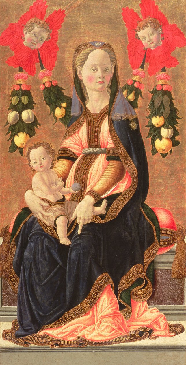 Madonna ve Çocuk, c.1450 (panelde tempera) by Giovanni di Francesco del Cervelliera