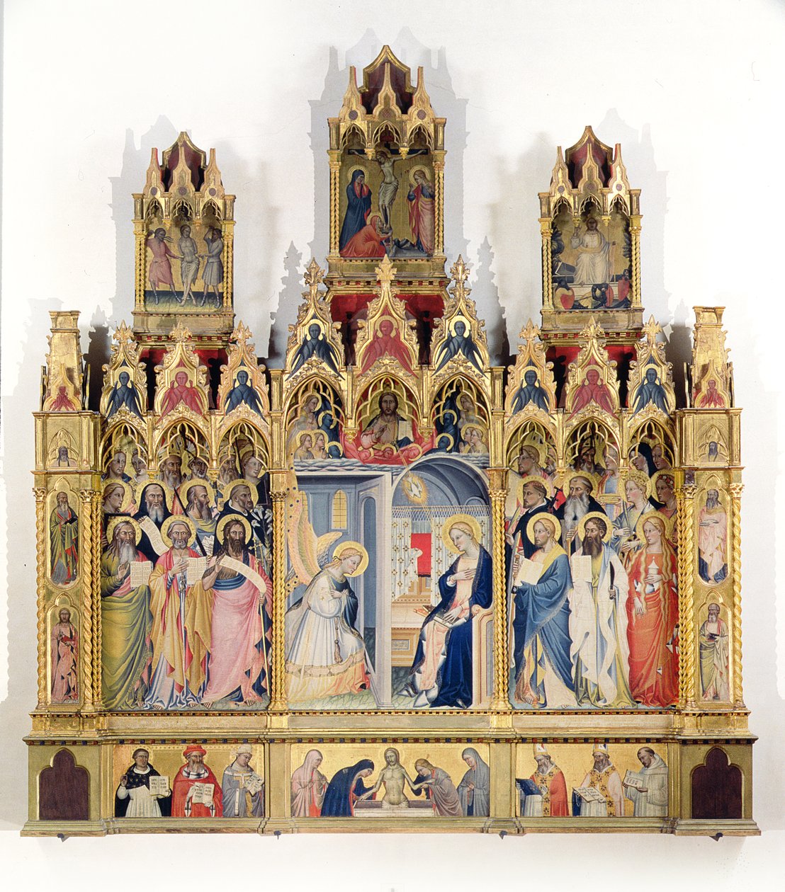 Azizlerle Müjde (panelde sıcaklık) by Giovanni di Niccolo del Biondo