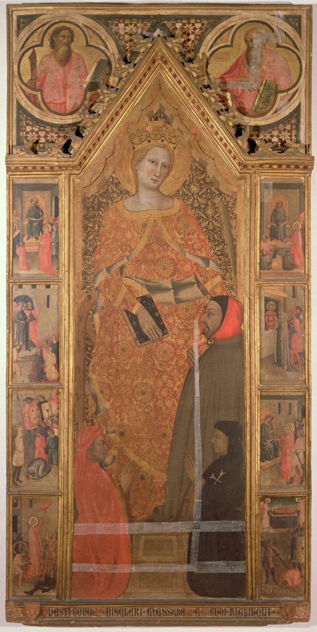 İskenderiyeli Aziz Catherine (panelde tempera) by Giovanni di Niccolo del Biondo