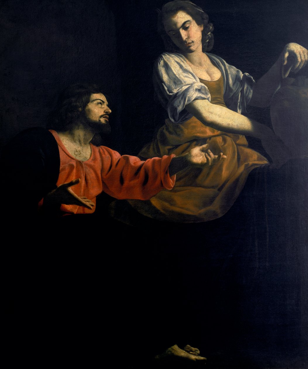 Kuyudaki İsa ve Samiriyeli by Giovanni Battista Caracciolo