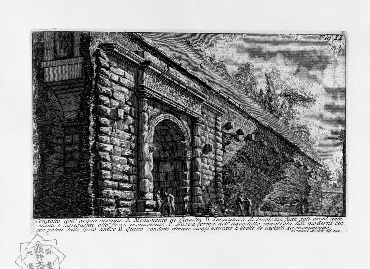 Bakire su kanalı by Giovanni Battista Piranesi