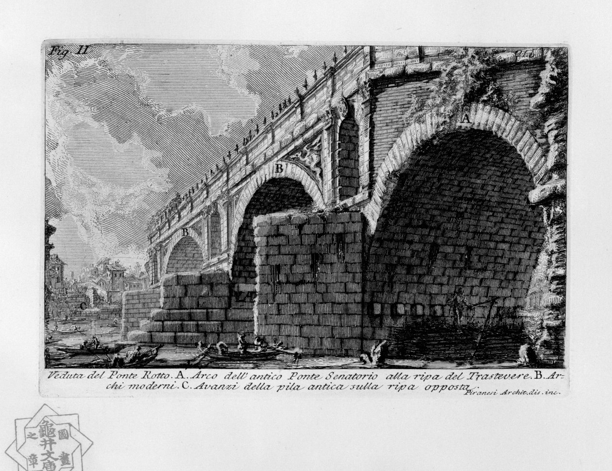 kırık köprü by Giovanni Battista Piranesi