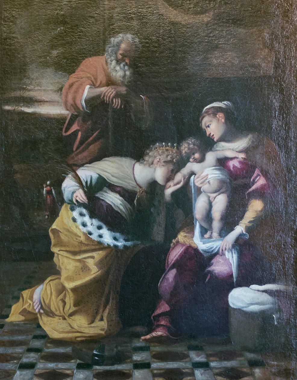 İskenderiyeli Aziz Catherine'in mistik düğünü, yaklaşık 1600 by Giovanni (1575 1655) Donducci
